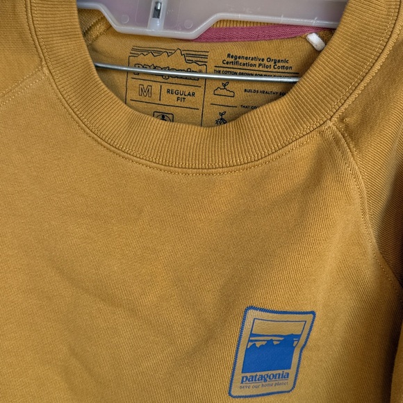 Patagonia Alpine Icon Regenerative Organic Certified Cotton Crew Sweatshirt M - Picture 3 of 3